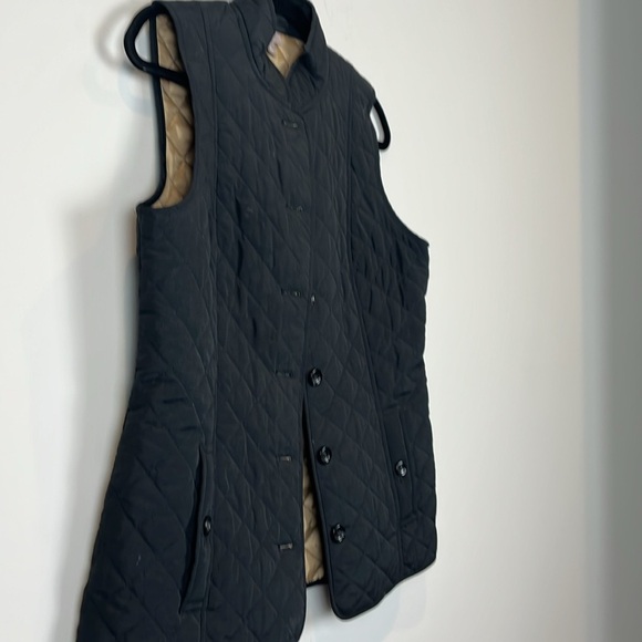 J. Jill Black Button Front Quilted Lightweight Vest with Pockets Size Small - Picture 8 of 8
